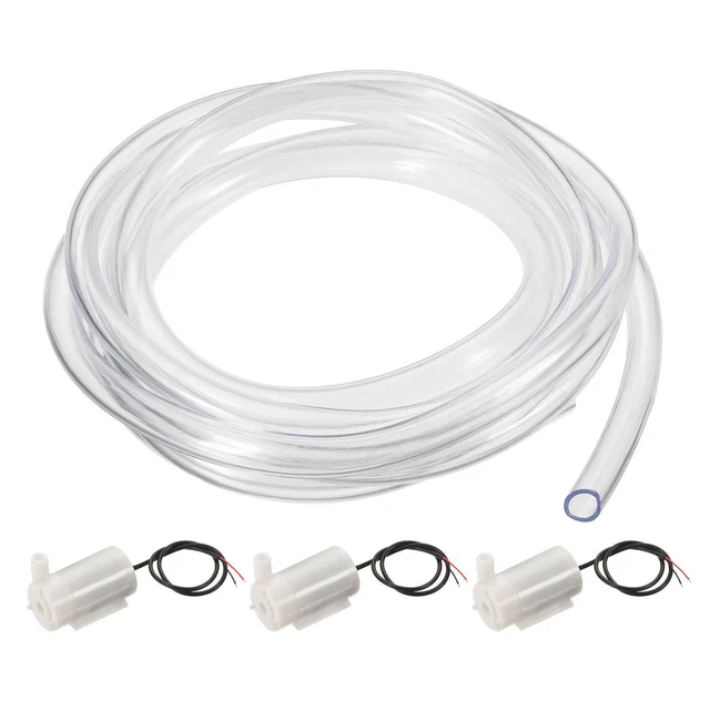 Mini Acqua Pompa,DC 3V Micro Sommergibile Motore Orizzontale Stile Vinile Tubo