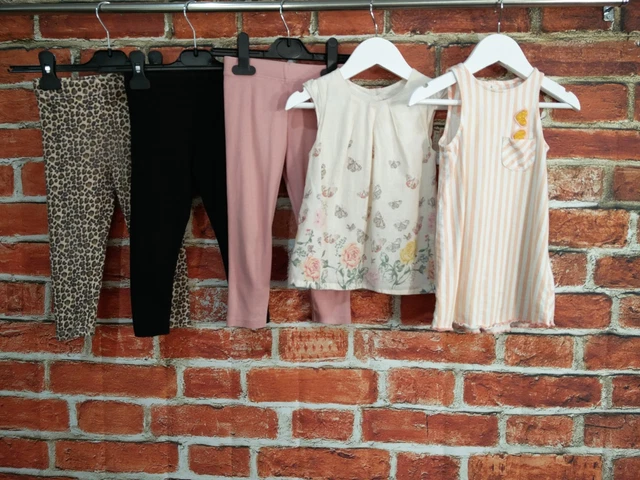 Girls Bundle Aged 2-3 Years Next River Island Etc Leggings Tank Tops Kids 98Cm