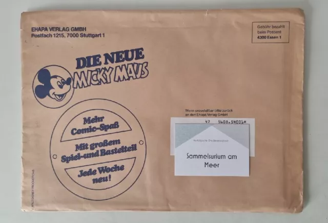 Micky Maus Heft im ungeöffneten EHAPA Umschlag!
