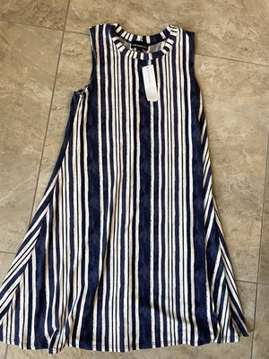 NEW Fortune + Ivy Dress XS Madia Brushed Knit Dress Stitch Fix Midi Sleeveless