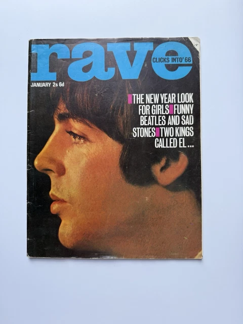 RAVE MAGAZINE 60S McCartney Beatles Rolling Stones Walker Brothers ...