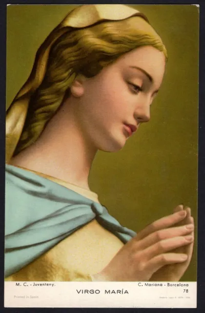 Santino de la Madonna Inmaculada image pieuse holy card estampa