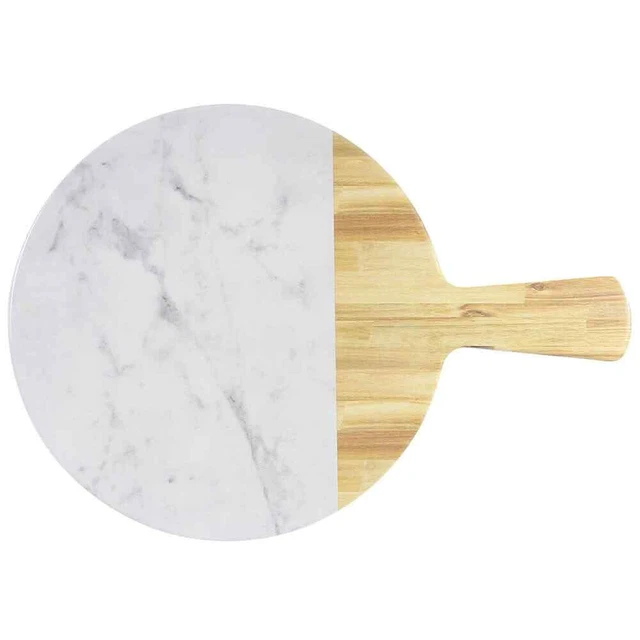 EGS M12RWM-AWC Sierra Faux Wood and Marble 12 Serving Board"