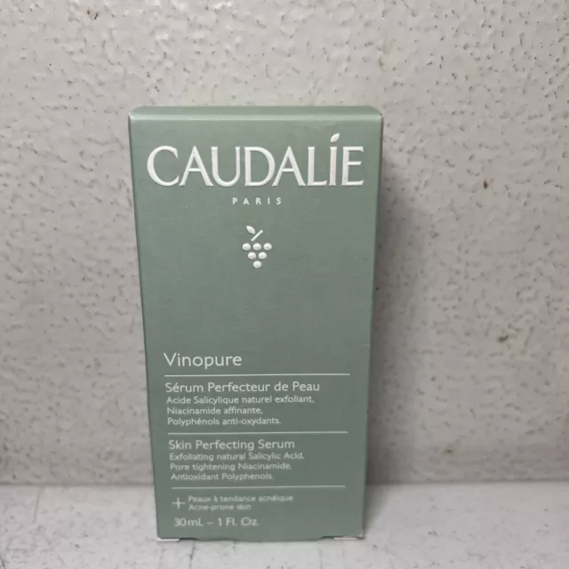 2x Caudalie Vinopure Natural Salicylic Acid Pore Minimizing Serum 0.3  oz/10ml ea