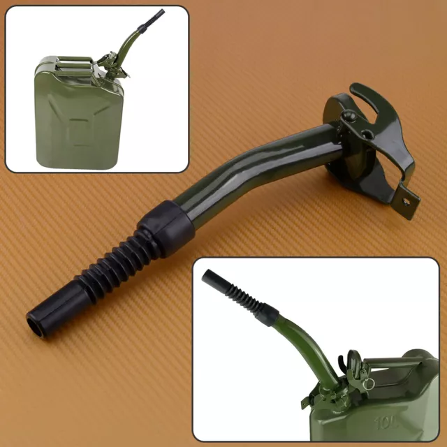 Jerry Can Gas Canister Flexible Nozzle Spout w/ gasket for 5L 10L 20L jerry cans