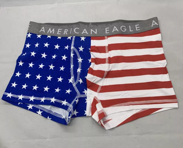 MENS UNDERWEAR AMERICAN Eagle Gold Stars And Stripes Boxer Briefs $15.95 -  PicClick