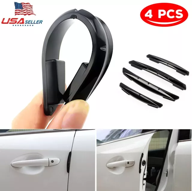 4 × Car Door Edge Gap Guard Scratch Protector Anti-collision Corner Bumper Strip
