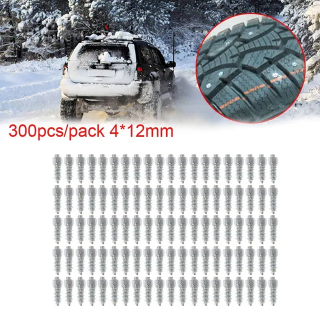 300 pezzi inverno 12 mm pneumatici neve punta catena vite per auto moto