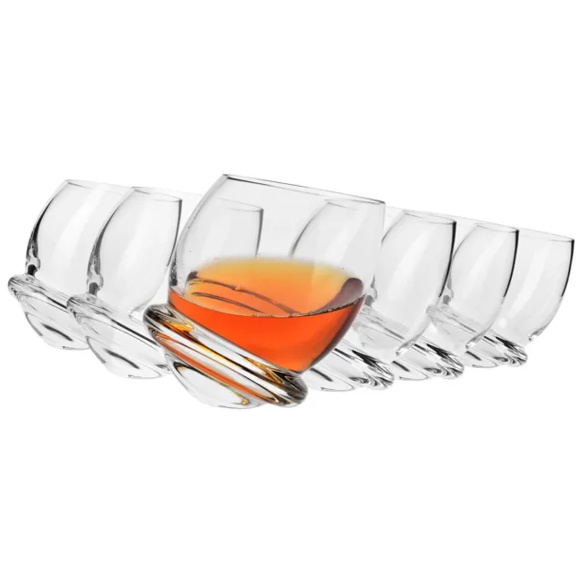 Krosno Roly-Poly Bicchieri da whisky brandy rum | Set 6 | 200 ml | Lavastoviglie