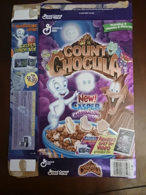 Count Chocula cereal box Casper marshmellows