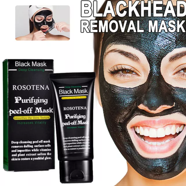 Tiefenreinigende Schwarze Maske Mitesserentferner Gesichtsreinigung Clean ①