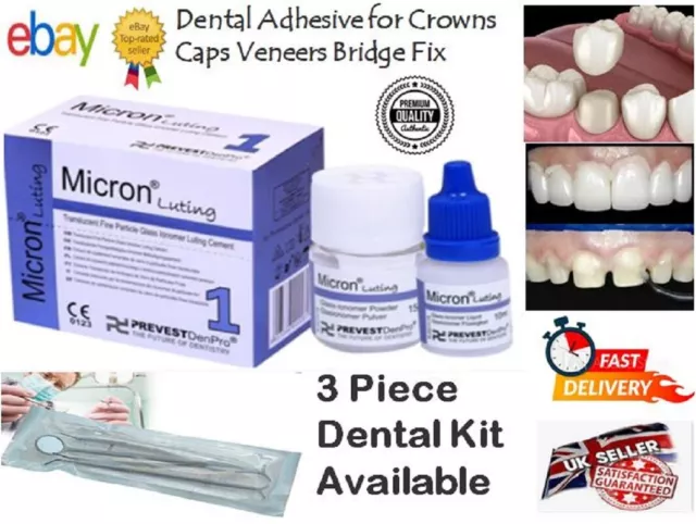 Permanent Tooth Teeth Cement luting veneer Adhesive caps Crown Implants Bridges