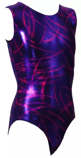 Gymnastic Leotard No Sleeves Girls Gym #007b  All Sizes OLYMPIQUE Made in UK