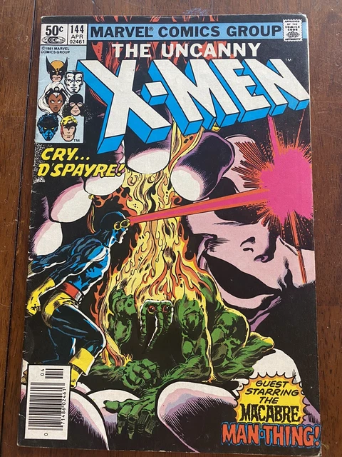 The Uncanny X-Men #144 (1981 Marvel Comics) NM- Man-Thing Bronze Age