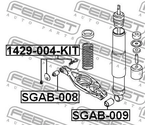 Vis Correction Carrossage FEBEST 0298-016-KIT 5 (CR19) - Pour Réglage Géométrie