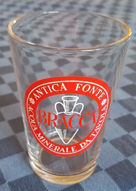 Bicchiere - Aqua Minerale Da Tavola - Bracca - Antica Fonte - Vintage