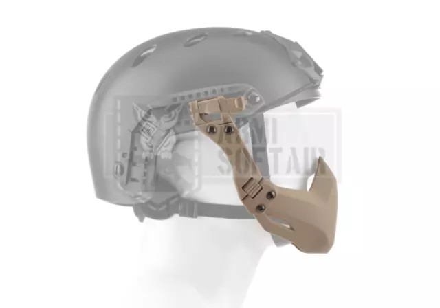 Fma Mezza Maschera Protettiva Faccia Per Elmetto Fast Tac-B Tan Desert Softair 3