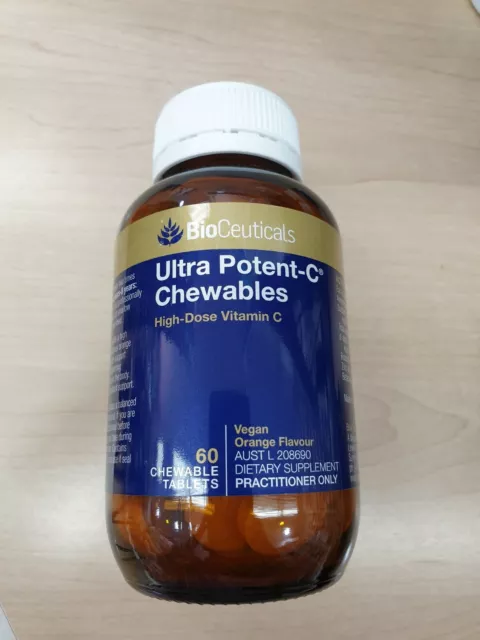 BioCeuticals Ultra Potent-C Chewables 60 Chewable tablets. High dose Vitamin C +