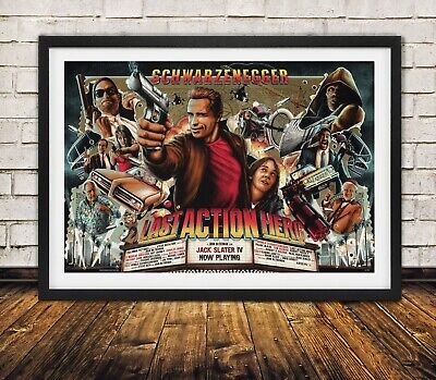 Last Action Hero Alternative Poster Art - High Quality Premium Poster Print