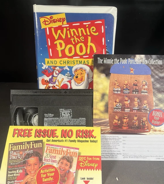 WINNIE THE POOH and Christmas Too (Clamshell VHS w/ Inserts, 1997) Free ...