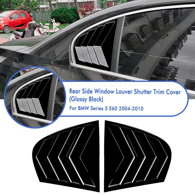 CAR REAR WINDOW Side Louver Trim Cover For BMW 5 Series E60 E61 04-10 ...