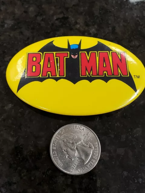 Vintage 1982 DC Comics Batman Lapel Pin - Officially Licensed pinback badge