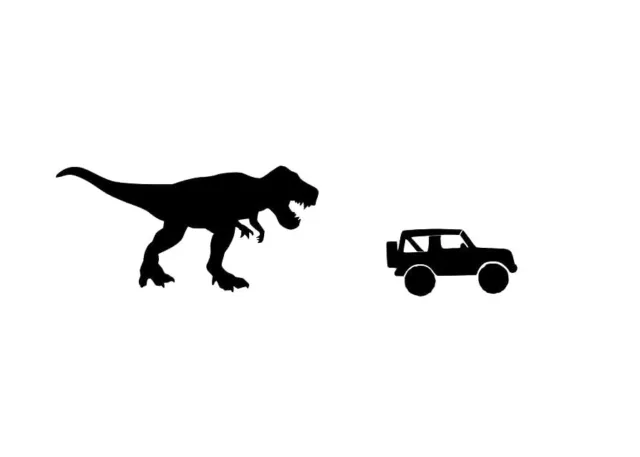 T-Rex Car Vinyl Sticker Disney Wall Home Kids Window Dinosaur Nature 4Inch