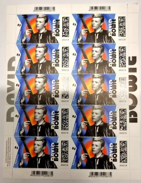 0,85€ 10St. Briefmarken Frankaturgültige Briefmarken Sammlermarken David Bowie