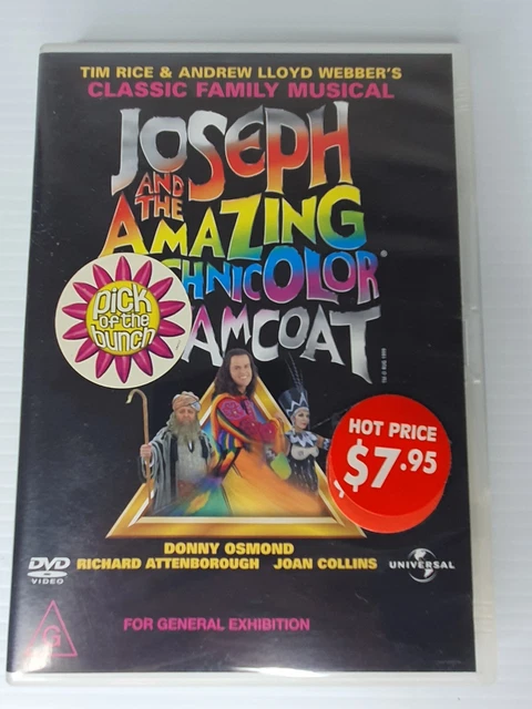 Joseph & The Amazing Technicolor Dreamcoat Donny Osmond DVD Region 4, FREE POST