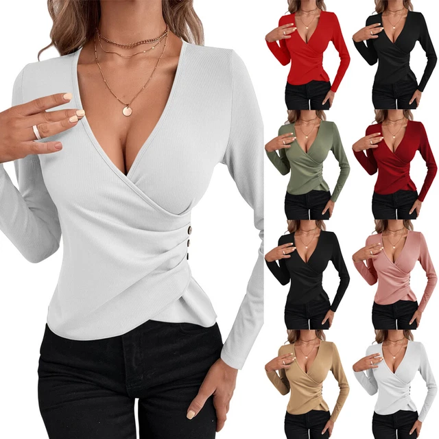 low cut womens shirts