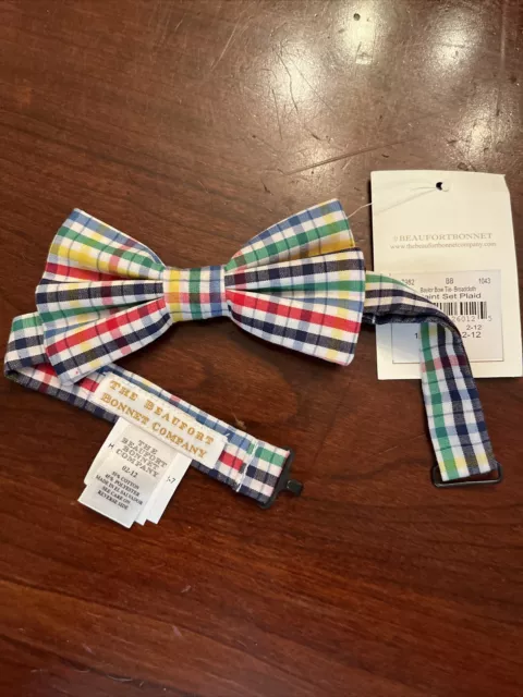 The Beaufort Bonnet CompanyBaylor Bow Tie Broadcloth Adjustable Ages 2 - 12  NWT