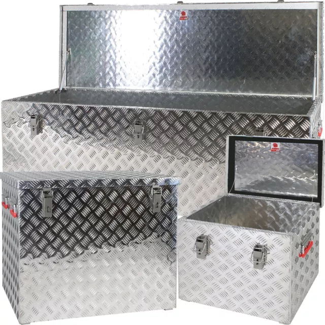 Jumbo Alu Riffelblechbox verschiedene Größen Transportbox Alubox Box Tränenblech