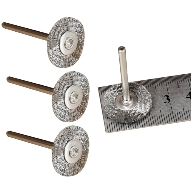 20x Stainless Steel Wire Wheel polishing Brushes Rotary Tools 22mm FDA