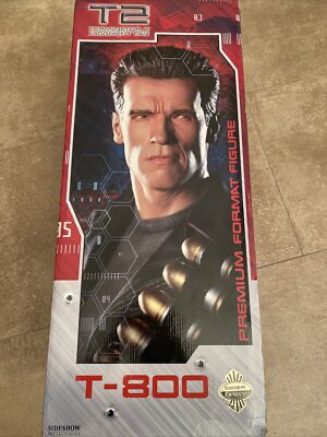 Arnold T-800 Terminator 2 Sideshow Premium Format 1/4 Arnold Schwarzennegger #1037 