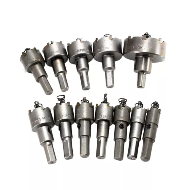 12 Pcs Drill Bit for Metal Glass Drilling Bits Stainless Steel