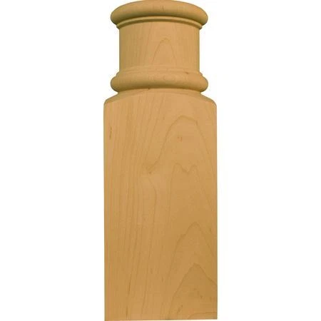 OSBORNE WOOD PRODUCTS 7200C 10 x 3 1/2 x 1 1/4 Lg. Half Round Plinth with Spool