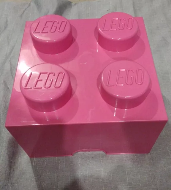 LEGO Pink Storage Brick Tub Project Case 4 Knobs