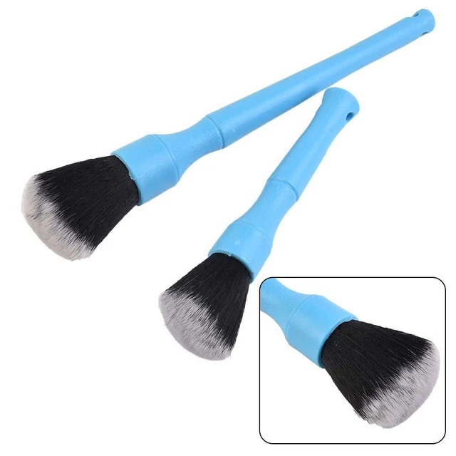 2 Pieces Soft Detailing Brush Set Interior & Exterior Car Dust Cleaner	hotsale