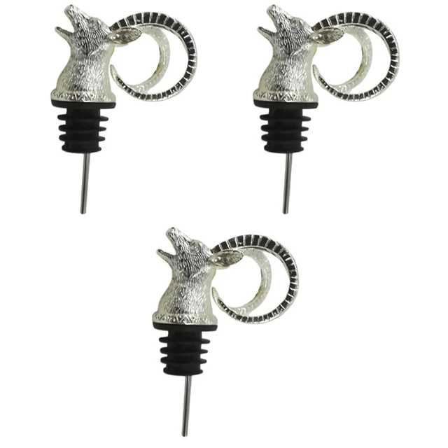 3x Tapón de vino Tapón de vino Tapón Tapón Decantador Botón