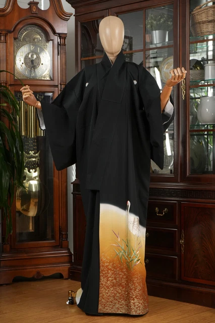 Dear Vanilla Japanese Tomesode Kimono Women's Authentic Japan Made Vintage