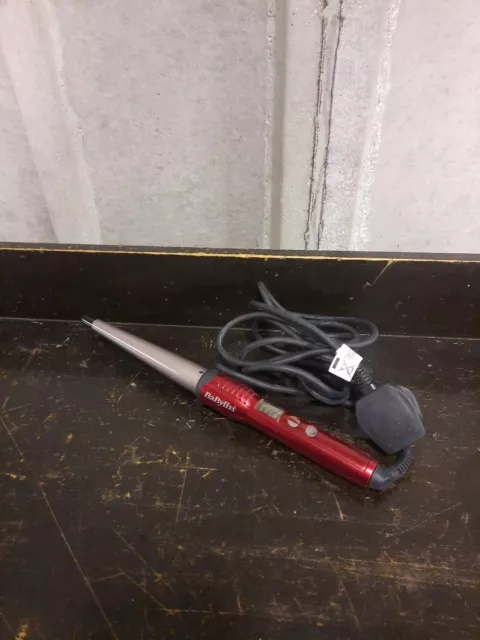 BABYLISS CERAMIC RED curling wand model 2285u styling wand tong vgc 7.99 PicClick UK