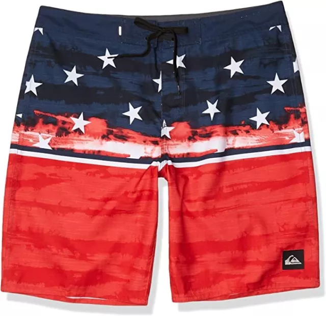 NEW Quiksilver Men's Everyday America 4th of July Boardshorts Swim Trunk 31