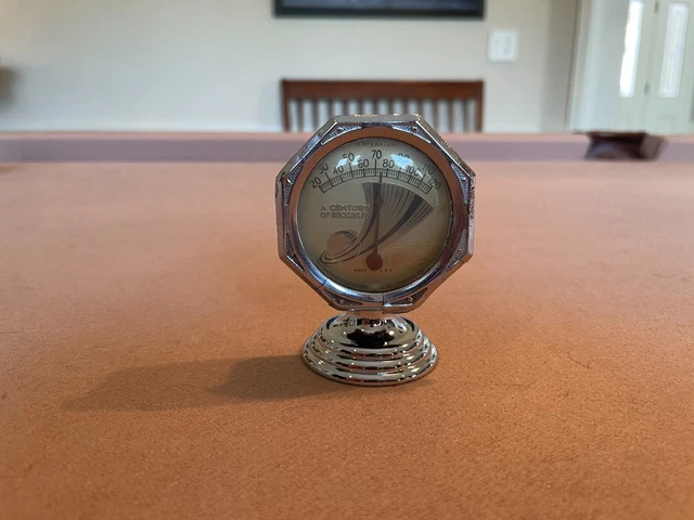 Antique Rare 1930s 1933 WORLDS FAIR Accessory Dash Thermometer Chevy FORD MOPAR Antique Rare 1930s 1933 WORLDS FAIR Accessory Dash Thermometer Chevy FORD MOPAR