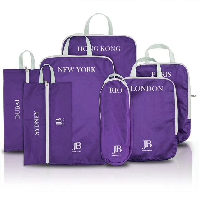 Compression Packing Cubes, 7 Set Travel Packing Organizer for luggage