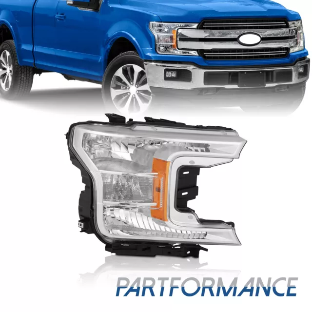 TUSDAR Headlight Assembly Compatible With 2009-2014 Ford F150 Pickup Left Driver Side