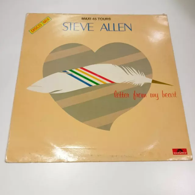 Vinyle maxi 45t steve allen letter from my heart italo disco 1984 tbe