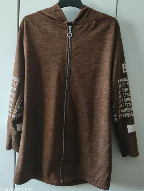 Damen  Kapuzensweatjacke....Gr 38/40....braun