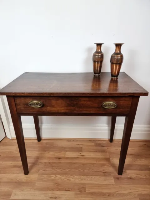 Antique Georgian mahogany side/console table with frieze drawer