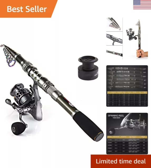 Compact Fishing Rod And Reel FOR SALE! - PicClick