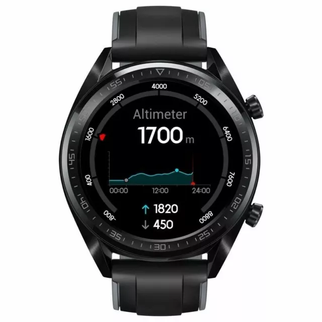 Huawei Watch GT Sport 46mm Smartwatch Fitnesstracker Schwarz Sportuhr GPS NEU